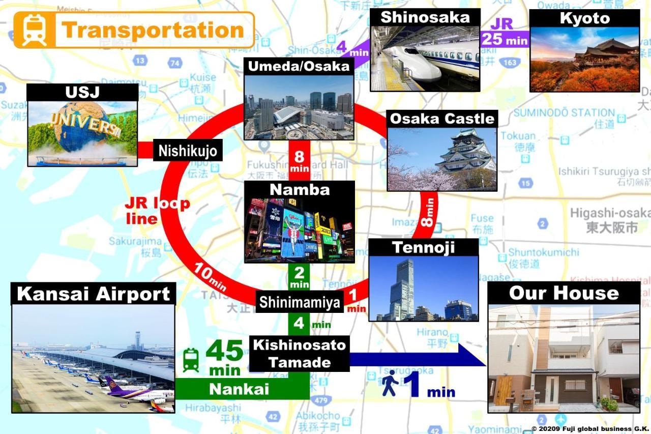 Prestige Suites Osaka Kishinosato-Tamade Zewnętrze zdjęcie